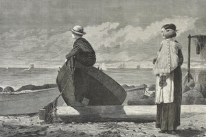 ¡Papá viene! de Winslow Homer